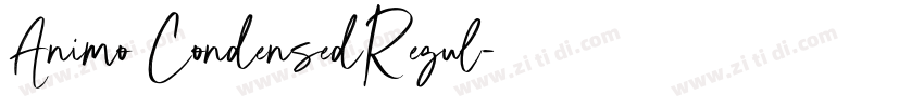 Animo CondensedRegul字体转换 Animo CondensedRegul字体转换